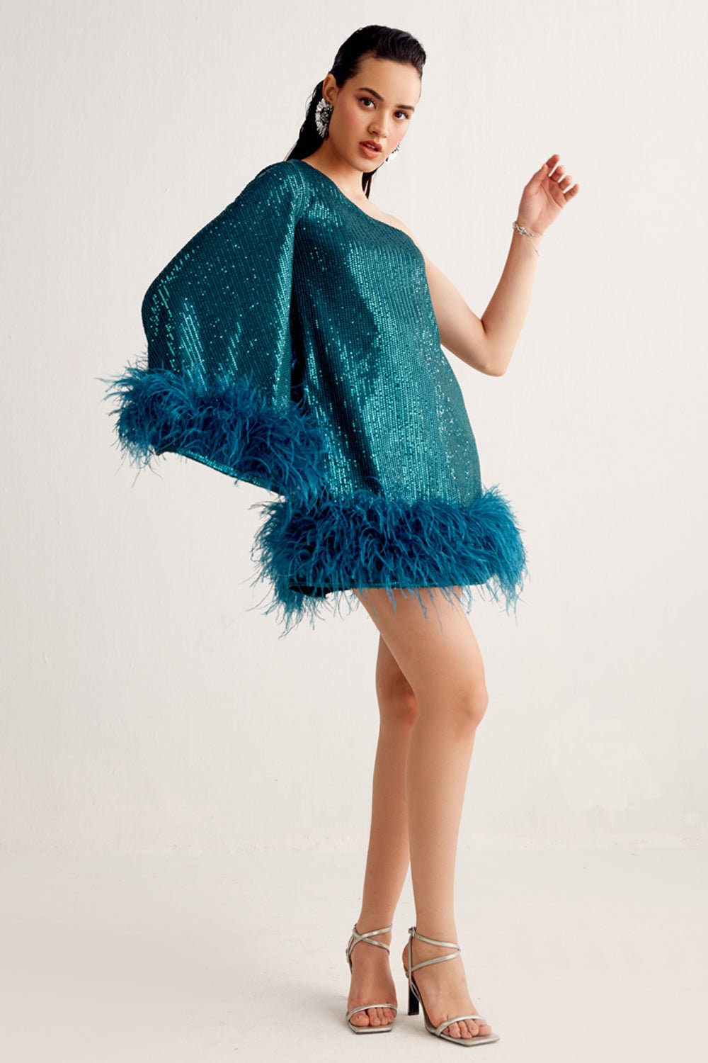 Sequin peacock outlet dress