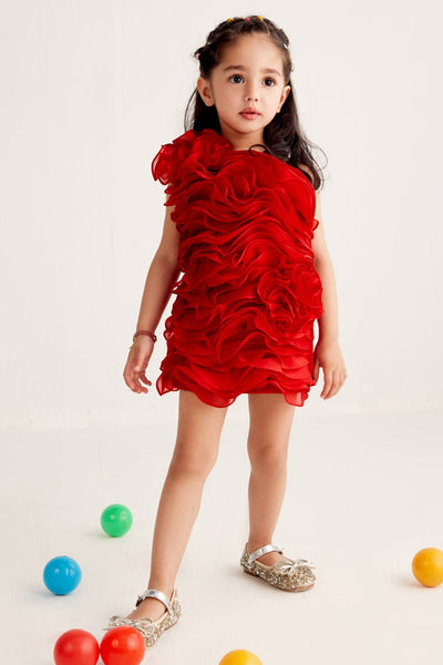 Red Mini Dress - Zabella